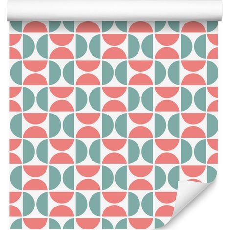 Carta da parati con motivo geometrico astratto colorato per soggiorno e camera da letto 50x1000 (1/5)