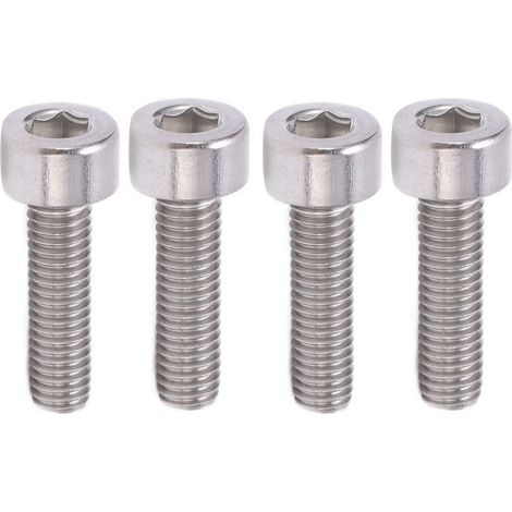 Lot de 6 vis à tête plate hexagonale conique en alliage d'aluminium pour vélo de montagne (1/5)