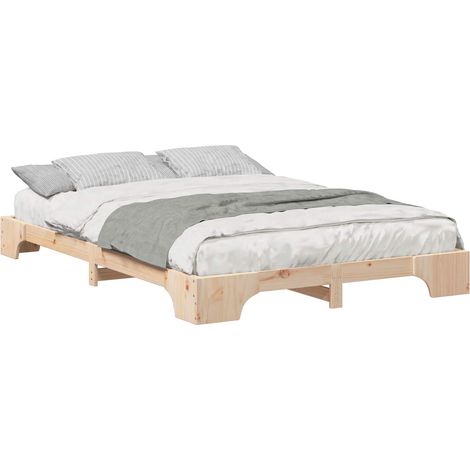 Maison Exclusive - Estructura de cama Marrón 140 x 210 cm Madera