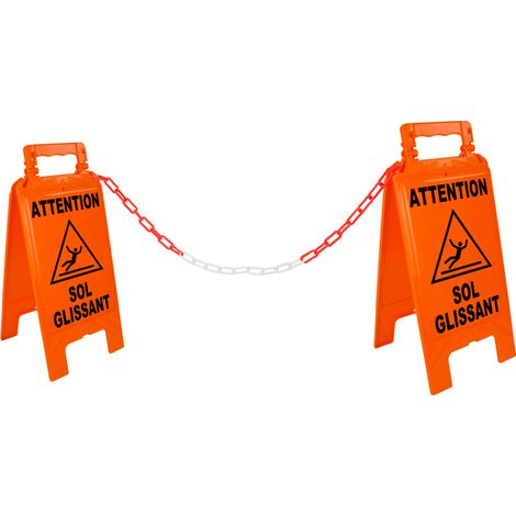Kit Sol glissant + 5m de chaine Ø6mm - Orange Fluo - 4292175