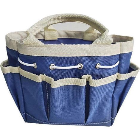 Sac fourre-tout de jardinage, sac à outils de jardinage pour femme, sac de rangement réutilisable pour outils de jardin, pour l'intérieur et l'extérieur, 15 x 15 x 10,5 cm (1/4)