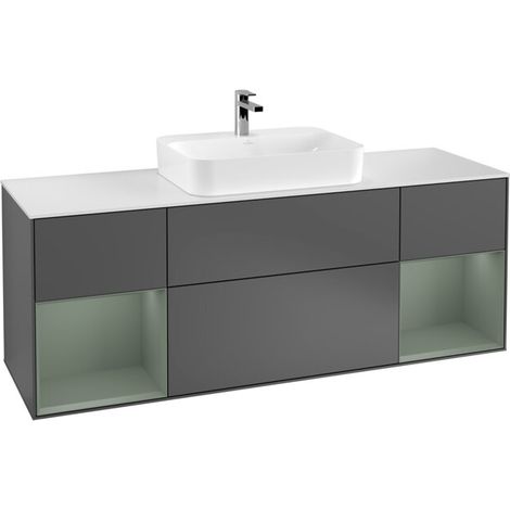 Villeroy & Boch F451GMGK Meuble sous-lavabo Finion F45 (1/2)