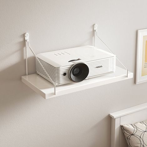 Supports/fixations pour projecteurs : étagères murales de chevet sans perçage, étagères de rangement murales pour salon et supports pour home cinéma. (1/5)