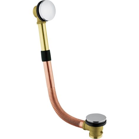 "COLONNA SCARICO VASCA CON TAPPO A SCATTO - 1""1/2 normale L 45÷55 cm" (1/2)