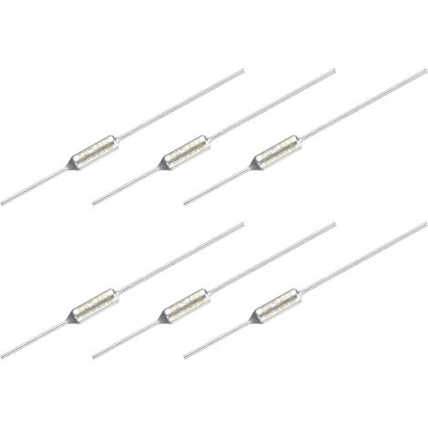 6 Pièces Fusible Thermique en Métal RY152 152℃ 15A/250V (1/5)