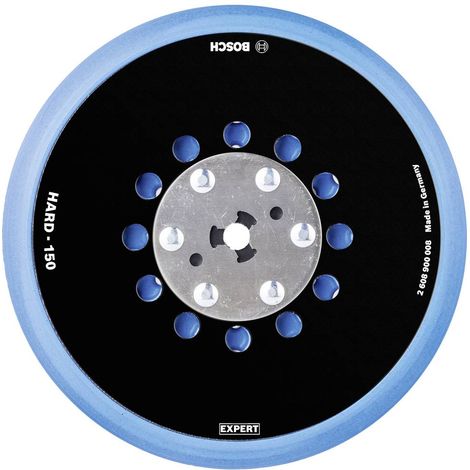 Bosch – Plateau de support universel 2608900008 – Multihole 150 mm – Durabilité accrue pour ponçage bois – Système d'aspiration optimisé