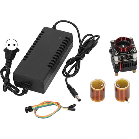 Kit de Bobine Haute Fréquence pour Arc Plasma Expérimental, Démonstration de Flamme Électronique, 36‑48V DC, Prise UE AC100‑240V
