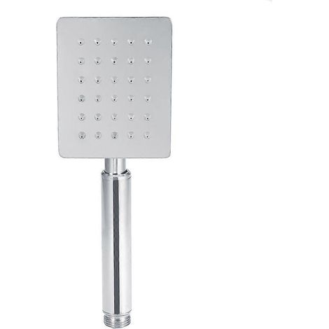 Pommeau de douche à main ultra-mince, pommeau de douche haute pression avec jet puissant, forme carrée (1/5)