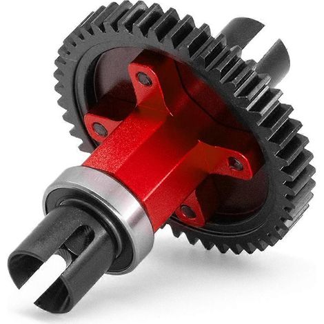 RC-Car-Mittelachse, gerade Welle, Stirnrad, montiertes Mitteldifferential, rot