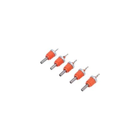 Juego de brocas avellanadoras, 5 piezas, diámetros de 2,8, 3, 3,2, 3,5 y 4 mm, profundidad ajustable, avellanador con llave.