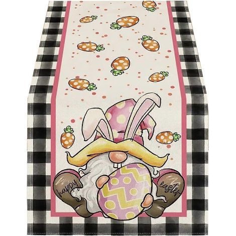 Décorations de Pâques pour la chambre, sets de table colorés « Joyeuses Pâques », sets de table de Pâques colorés, décorations de table avec camion lapin, sets de table de Noël pour la cuisine (1/4)