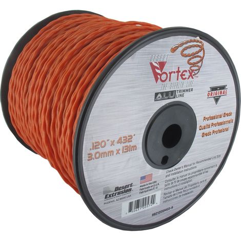 Fil nylon 3,0 mm pour débroussailleuse – Longueur 131 m – Adaptable pour coupes précises – Flexibilité d'utilisation en extérieur (1/2)