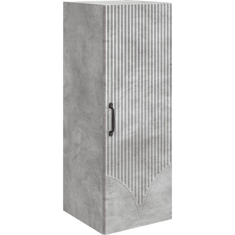 Wandschrank Betongrau 33 x 34,5 x 90 cm Holzwerkstoff vidaXL