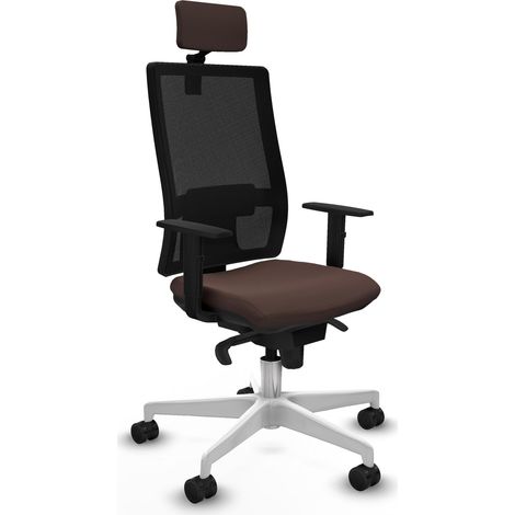 Sedia da ufficio piqueras y crespo ergonomica nero pelle