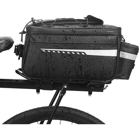 Borsa sottosella per bicicletta, capacità 8 litri, impermeabile e termica, borsa per portapacchi, borsa sottosella con elementi riflettenti (1/5)