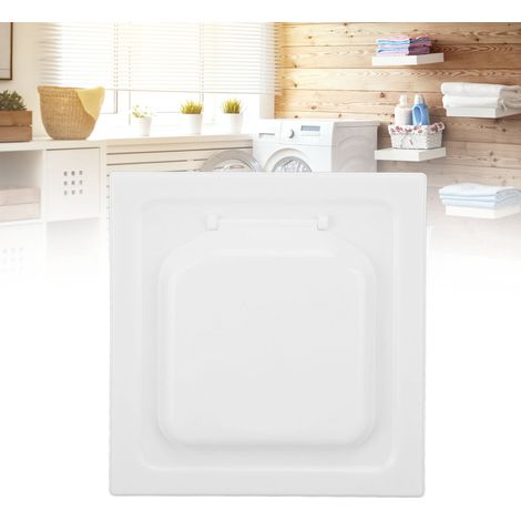 Grille d'évacuation pour sèche-linge ABS Double Porte Couverture Externe avec 4 Vis pour Tubes de 4 Pouces et Ventilation Blanc (1/5)