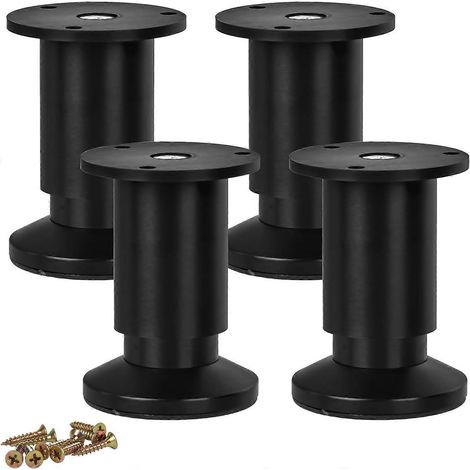 Verstellbare Schrankfüße, 12 cm (5 Zoll), Metallmöbelfüße, 4er-Pack, moderne, konische Ersatzfüße aus Aluminiumlegierung für Heimwerkerprojekte, Sofas und Couches – 20 cm (8 Zoll) – Aluminiumlegierung