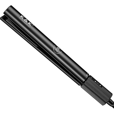 Hair Straightener and Curler Straightener Titanium Ceramic Plate Flat Iron Coating 130-230°C (1/4)