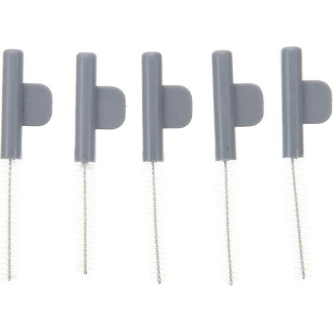 Lot de 5 brosses de nettoyage portables pour tubes d'appareils auditifs, pratiques et faciles à utiliser.-5.00X1.50X0.50CM-Grey (1/4)