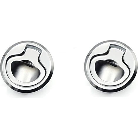 2 Pcs Marine Zipper, 316 Stainless Steel Swivel Zipper Hatch Handle for Marine Door Cabinets (1/5)