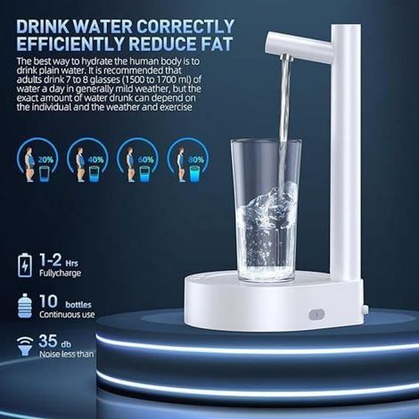 Distributeur d'eau - - Pompe USB - 5 Gallons - Portable - Durable (1/4)