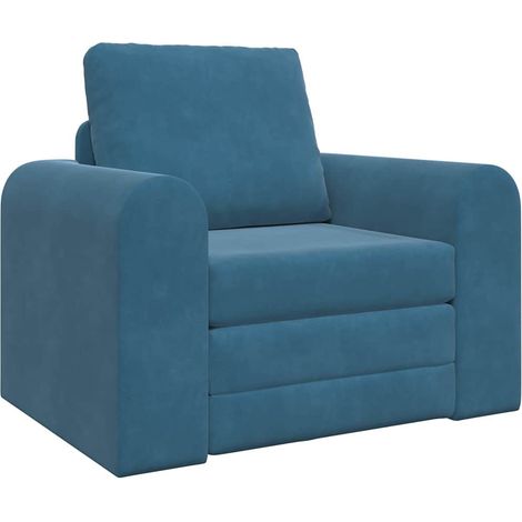Canapé-lit,Canapé convertible Bleu 98 x 71 x 83 cm Velours CFW22885 (1/5)