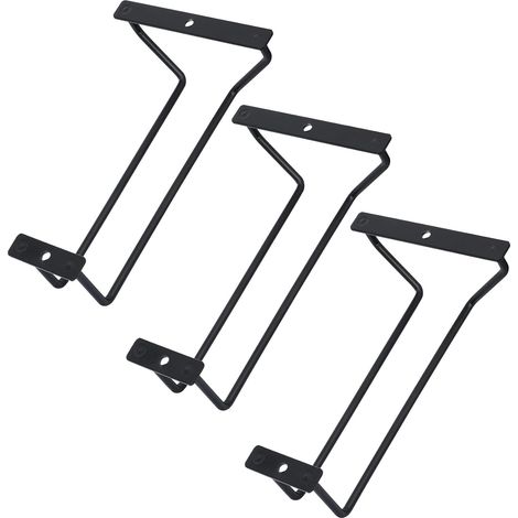 Set mit 3 Glashaltern – Zur Anbringung unter den Bar- und Küchenschränken (1 Reihe) (1/5)