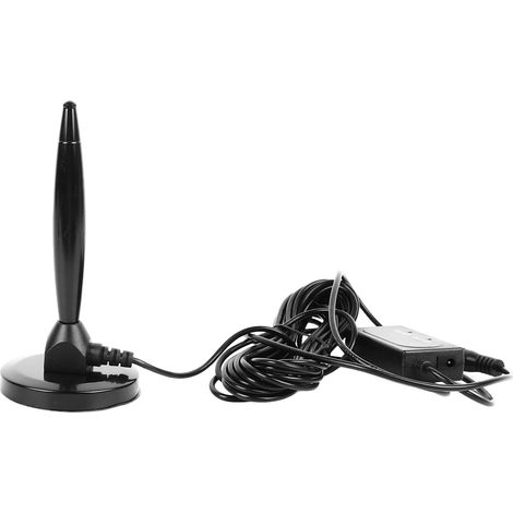 Antenne TV numérique professionnelle omnidirectionnelle haute sensibilité amplifiée HDTV pour intérieur et extérieur (1/5)