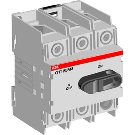 ABB Lasttrennschalter 125A 3p IP20 Einb 90kW/AC Festeinbau OT125M3 (1/5)