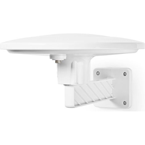 Antenna hdtv attiva attiva tipo di connettore connettore f fm uhf vhf campo di ricezione 0 50 km lte700 guadagno 28 db bianco (1/5)
