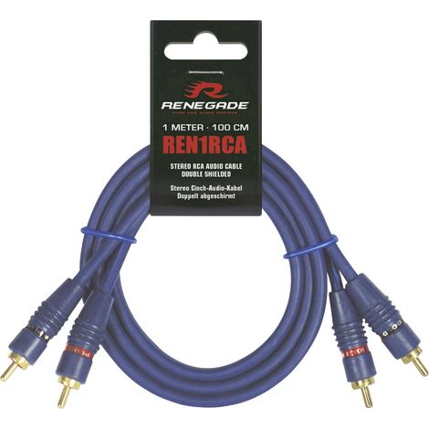 Renegade Ren1RCA Câble RCA 1.00 m [2x Cinch-RCA mâle - 2x Cinch-RCA mâle] (1/2)