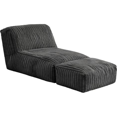 Modenuit Poltrona modulare a sacco a terra grigio chiaro, divano letto convertibile per relax in diversi ambienti (1/5)