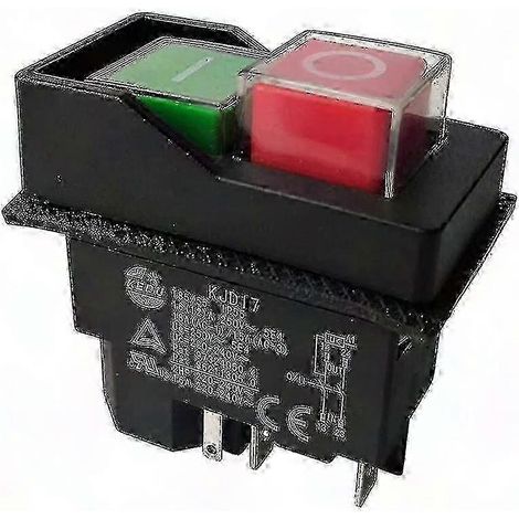 Interrupteur poussoir électromagnétique KJD17, 5 broches, 220V, pour outillage de jardin (1/5)