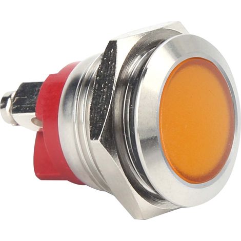 0,6-Zoll-LED-Anzeige, Lichtanzeige, feuerfester Sockel, IP66 wasserdicht, universell (gelb) (1/5)