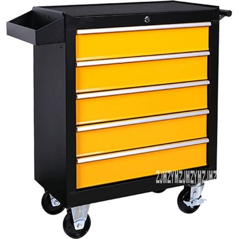 DA-25 5 tiroirs de Rangement boîte à Outils Chariot matériel d'atelier Mobile Multifonctionnel Auto réparation de Voiture Entretien boîte à Outils Armoire (Color : D, Size : 1 UK) (1/5)