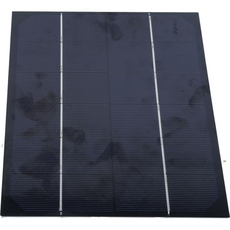 Panneau solaire monocristallin en silicium 6W 6V pour extérieur, idéal pour la fabrication de chargeurs de batterie DIY.