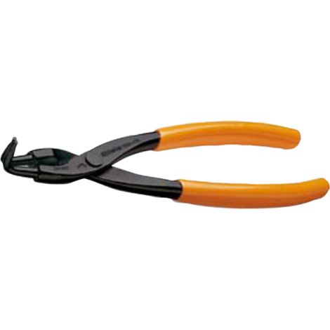 Pinza a becchi piatti a 90° con manici in PVC per meccanica