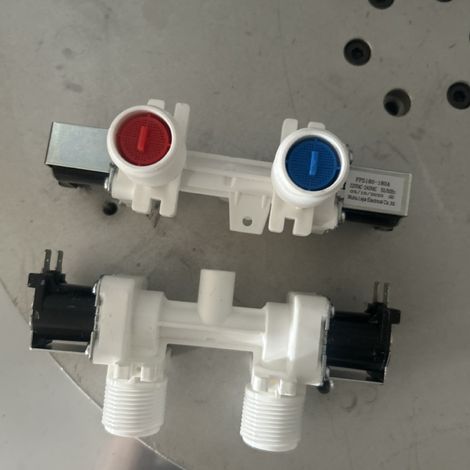 Water inlet solenoid valve for fully automatic washing machines, universal part for FPS180 washing machines
