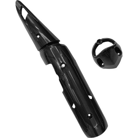 Protection anti-brûlure en ABS léger pour tuyau d'échappement de moto en fibre de carbone pour Y15ZR (1/4)