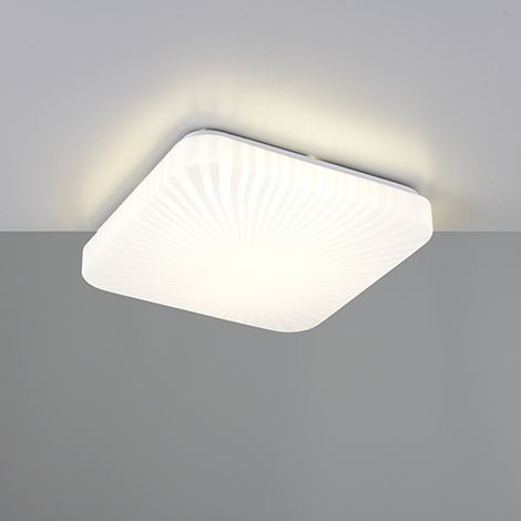 Plafonnier LED carré blanc texturé 16W 4000K MANDRIA RL (1/3)