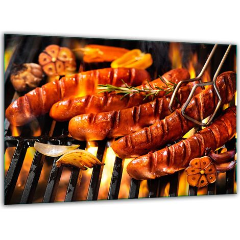 Tabla de corte de vidrio templado 30x22 Grill (1/5)