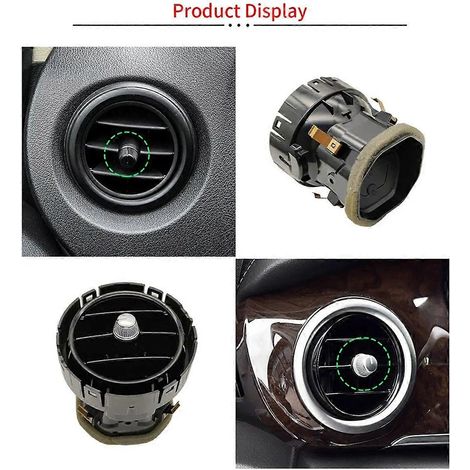 grille de ventilation pour climatiseur, volet noir -- (1/4)