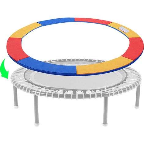 Wolketon Trampolin Randabdeckung Ø 244 cm Bunt, Federschutz Federabdeckung, UV-beständig, wetterfest