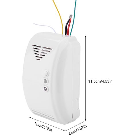 Détecteur de fuite de gaz naturel GPL propane butane 12V pour camping-car bateau avec capteur