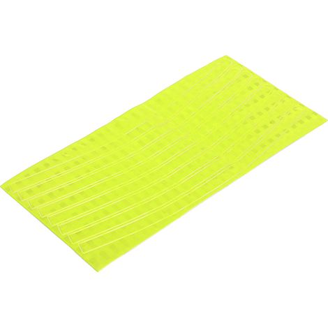 Autocollants réfléchissants pour jantes de vélo, autocollants de sécurité pour la conduite de nuit, ruban décoratif jaune (1/5)