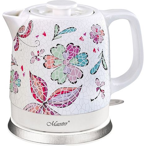 Maestro Keramik-Wasserkocher Mosaikblumen 1,5 l 1200 W Maestro MR-068