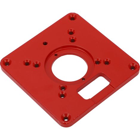 Plaque d'insertion pour table de défonceuse, accessoire universel en alliage d'aluminium pour le travail du bois (1/5)