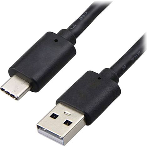 Câble USB vers USB-C - 1,5 m - Noir