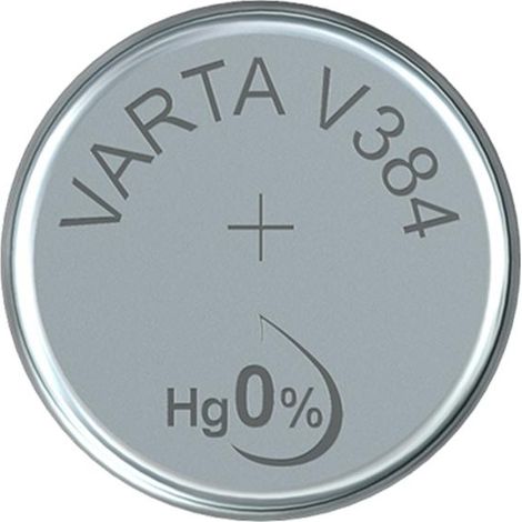 Batteria micro bottone Varta argento sr41 - v384 1,55v blister 1 unità ø7,9x3,6mm (1/3)