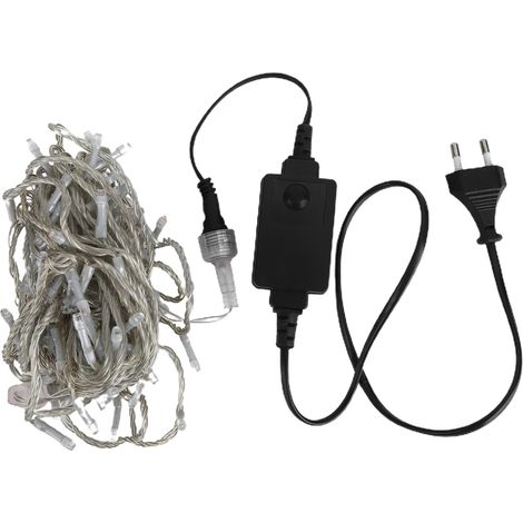 Guirlande lumineuse 10m 100LED 24V étanche 8 modes décorative pour Noël centre commercial hôtel prise UE 100-240V (1/5)